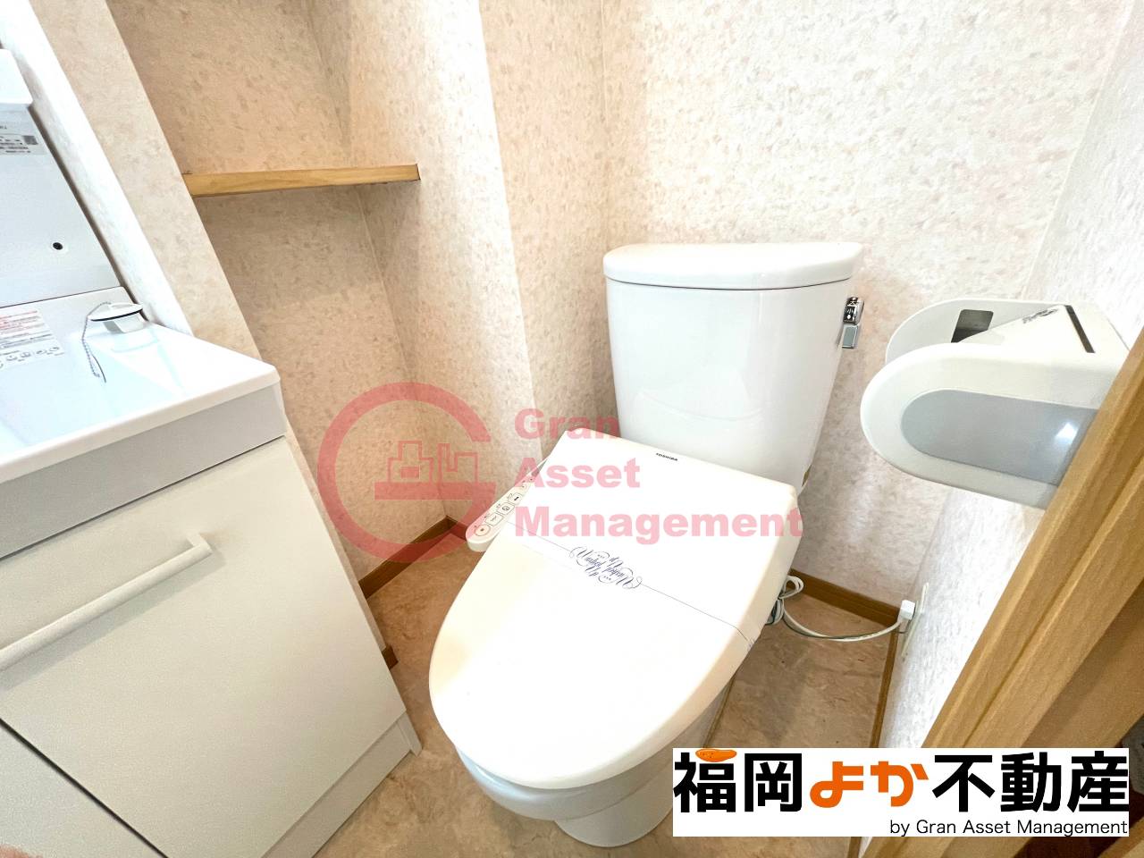 トイレ　ゆったりとした空間のトイレです