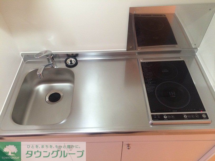 キッチン　電気コンロ　2口