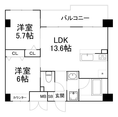 Dios城東の間取り写真