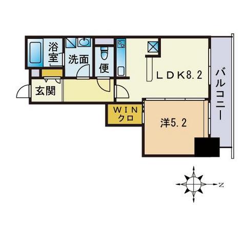 アルフォート天神の間取り写真