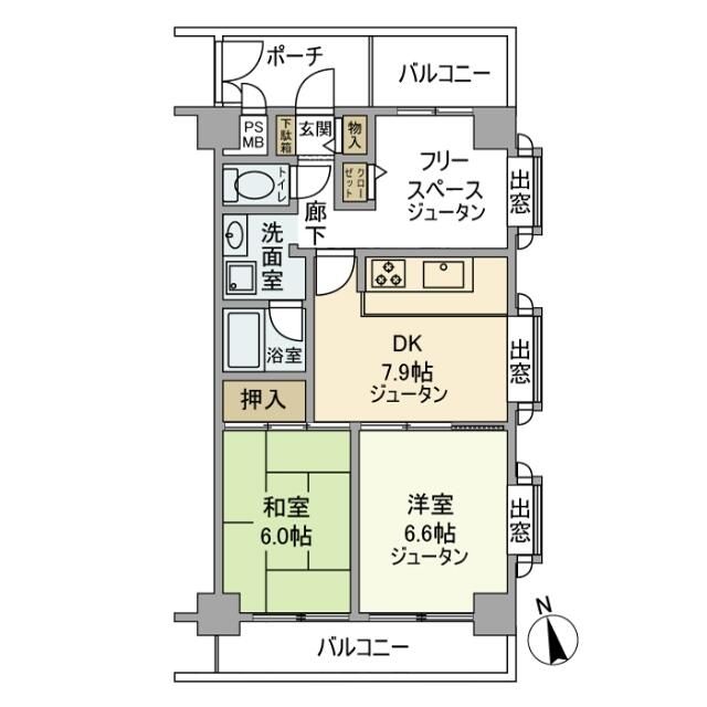 朝日パリオ東青梅の間取り写真