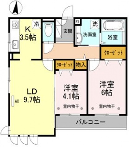 ヴィエン南田辺の間取り写真