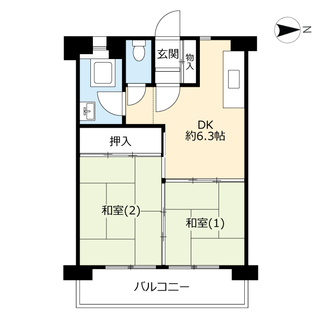 UR札幌南三条第二の間取り写真