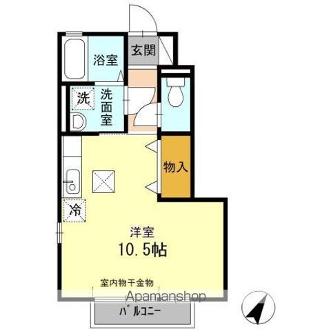 山陽新幹線 東広島駅 徒歩8分 2階建 築21年の間取り写真
