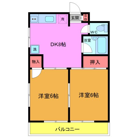コスモリード船橋イーストの間取り写真