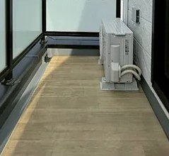 バルコニー　お洗濯にも便利なバルコニー付き