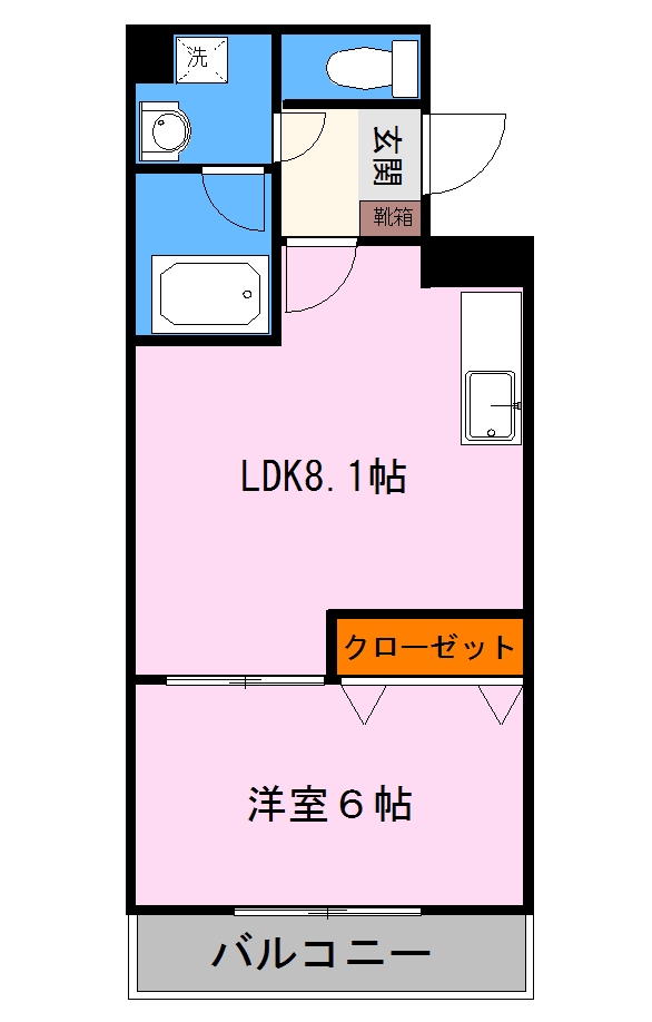 Ｐｌａｃｅ水前寺の間取り