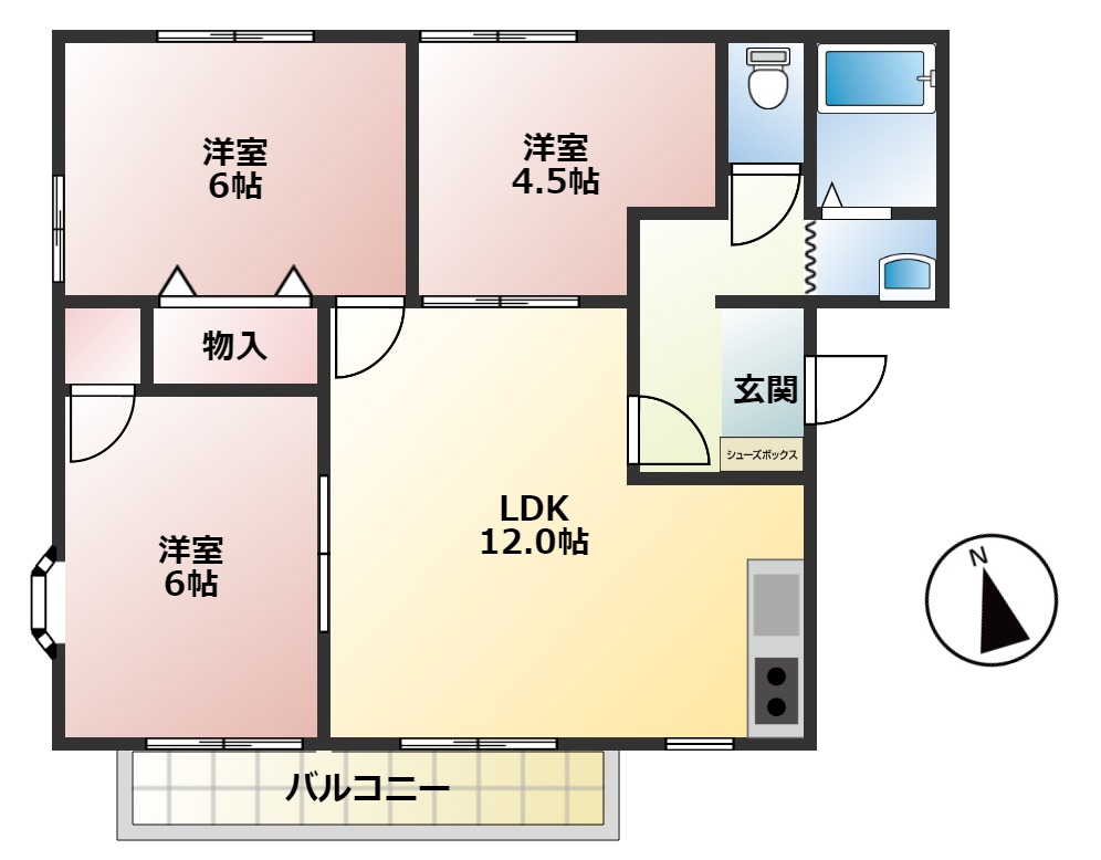 フレグランス330の間取り