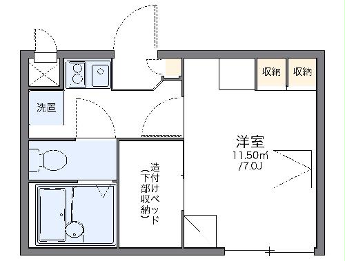 レオパレスＣｏｍｆｏｒｔの間取り