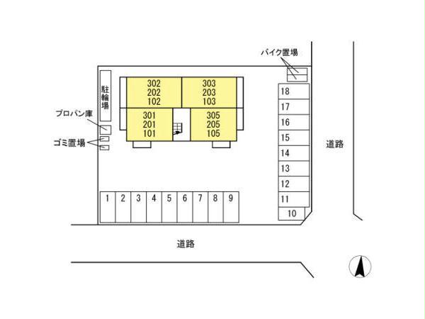 【福山市南手城町のアパートのその他】