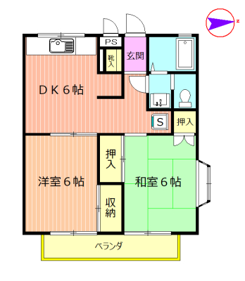 ファミーユＫの間取り