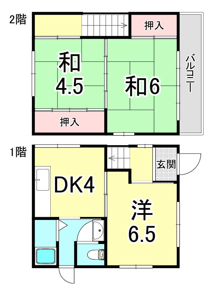 兵庫県神戸市垂水区西舞子２（一戸建）の賃貸物件の間取り