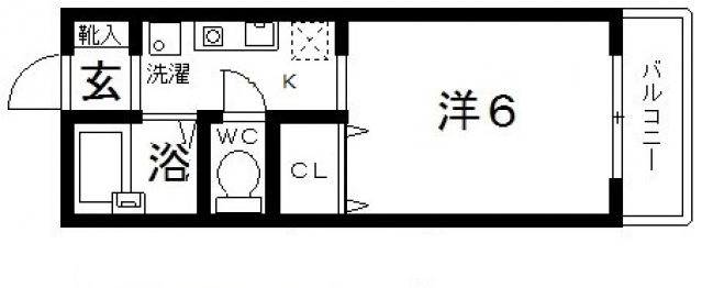 大阪府羽曳野市はびきの１（アパート）の賃貸物件の間取り