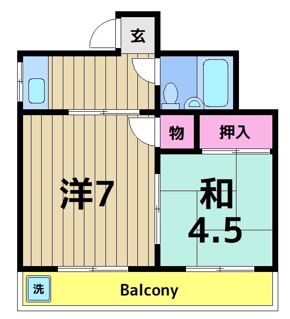 大津屋スカイハイツの間取り