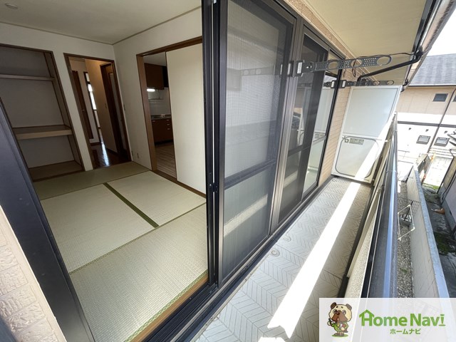 バルコニー　南向きです。