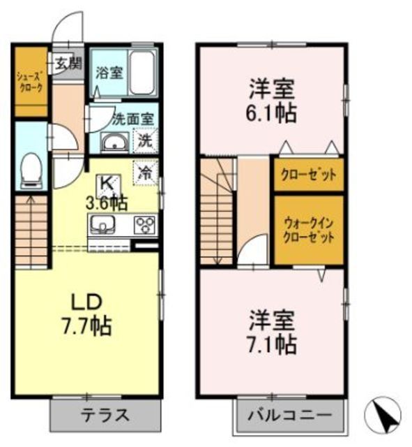 シャルムの間取り