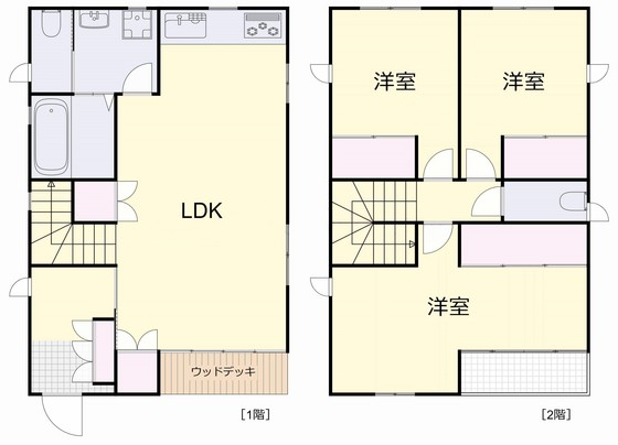 岡山県岡山市北区東古松２（一戸建）の賃貸物件の間取り