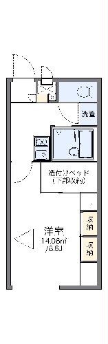 レオパレス牛島の間取り