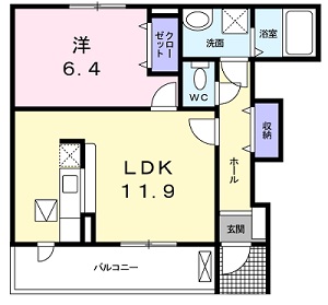 フォルトゥーナ　Ｂの間取り