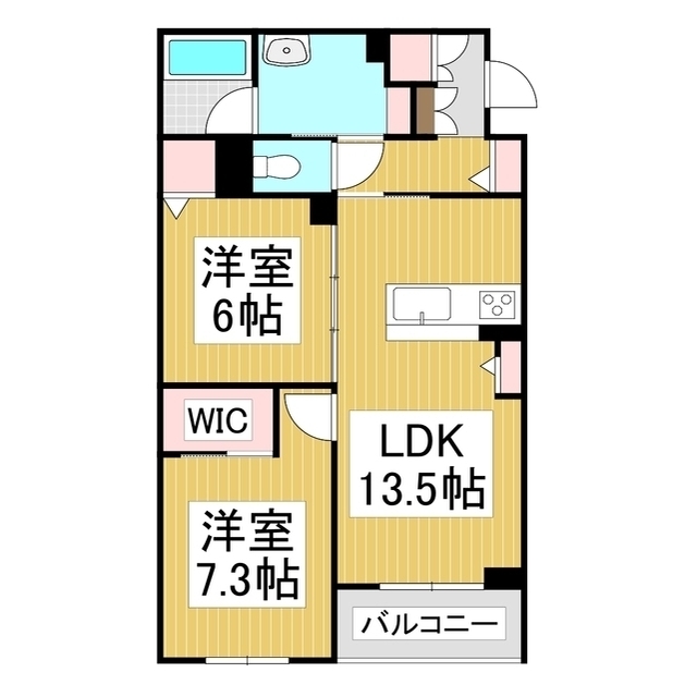 シャーメゾンステージ筑摩の間取り