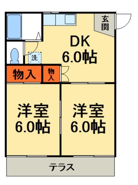 取手市台宿のアパートの間取り