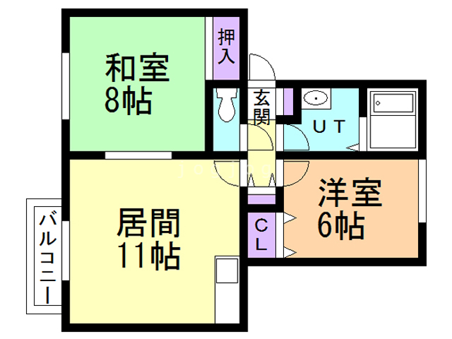 ボヌールヨシダの間取り