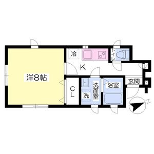 名古屋市千種区池下のアパートの間取り