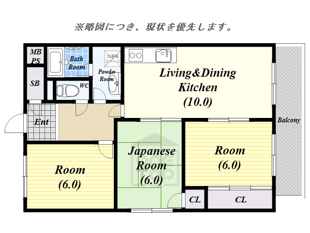 ディアコート下山田の間取り