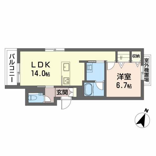 シャーメゾン川名の間取り