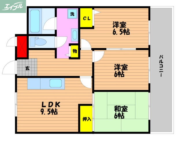 清幸マンション野田の間取り