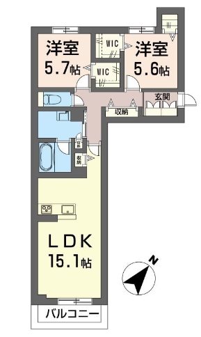 シャーメゾン北上尾の間取り