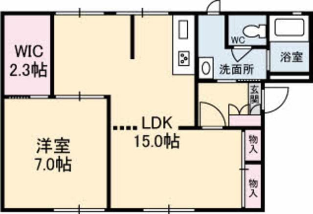 シャンティー　Ｂ棟の間取り