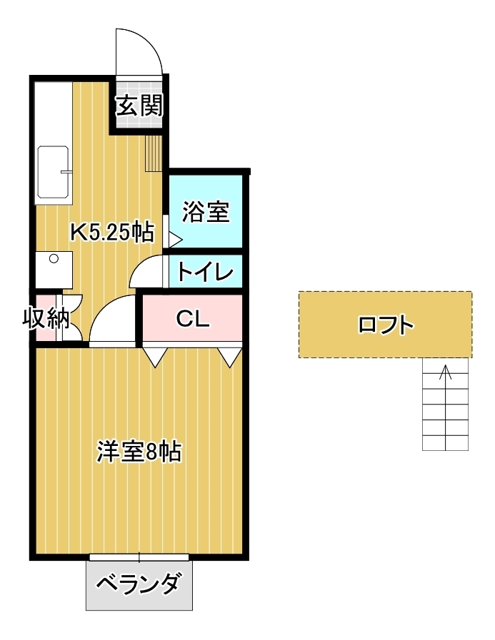 ハイツ中条の間取り