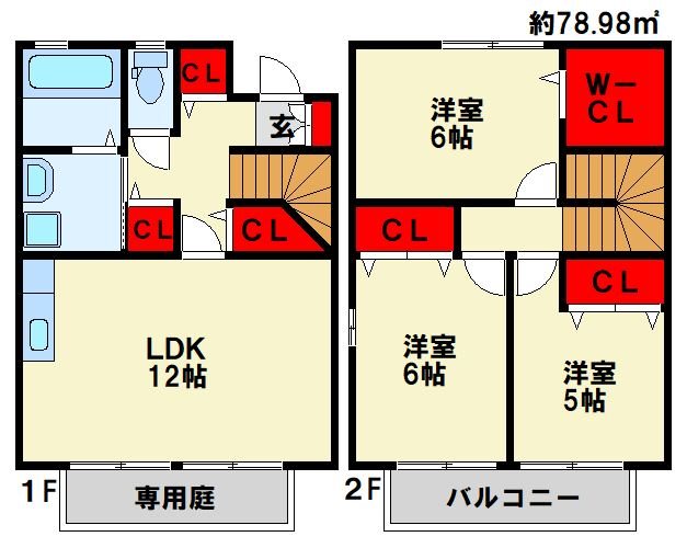 プレミールメゾン　B棟の間取り