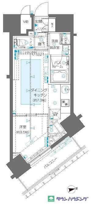 ZOOM新宿御苑前の間取り