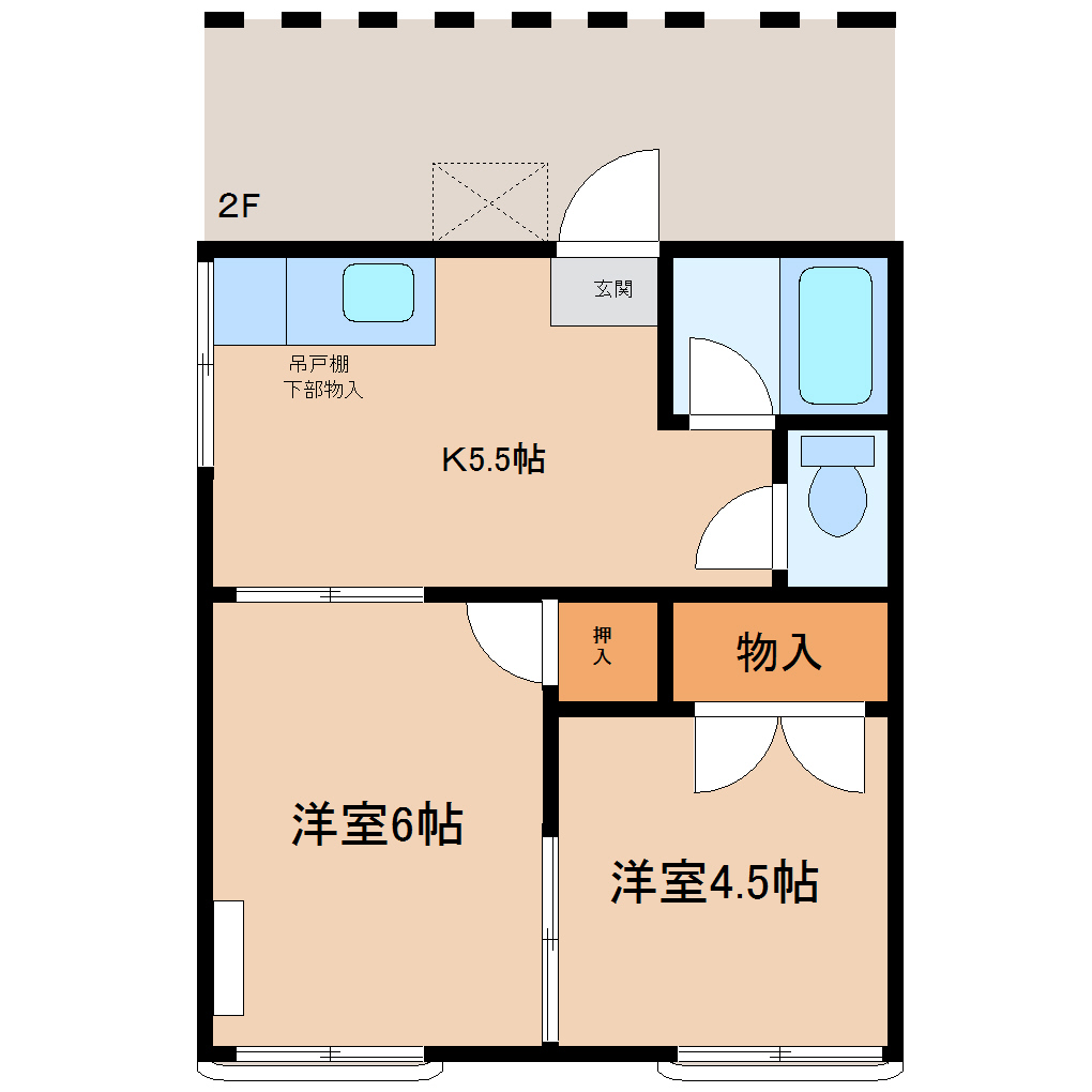 臼井ハイツの間取り