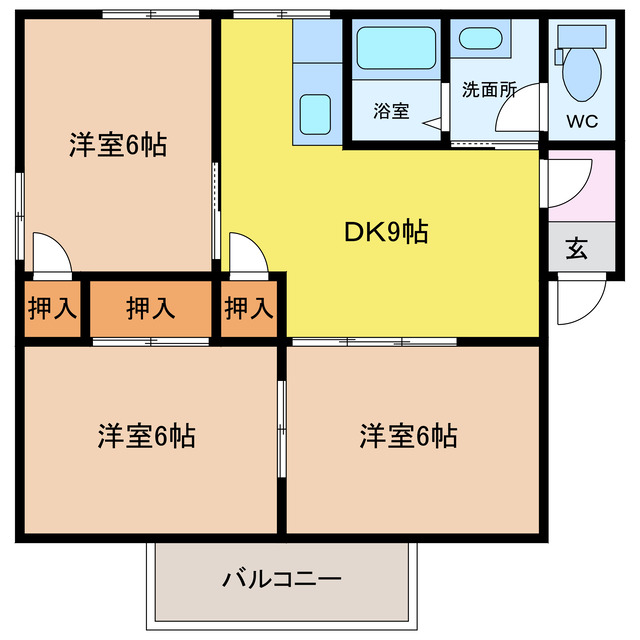 HUMMING鷹匠の間取り