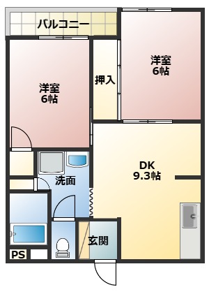 プレミールMの間取り