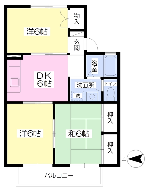 ロイヤルヒルズ三貫野の間取り