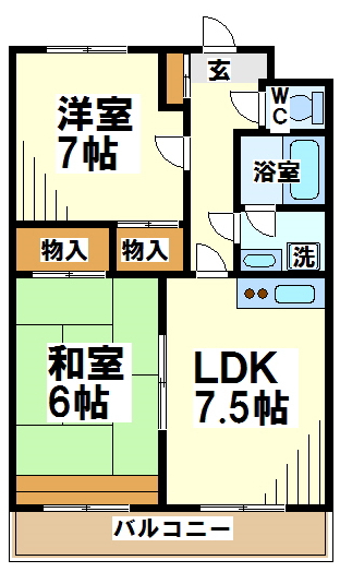 エクリュ―Iの間取り