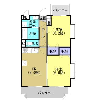 グリーンヴィラの間取り