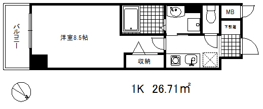 カスタリア三宮の間取り