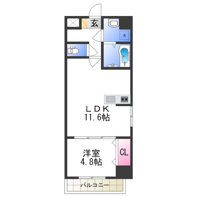 MANDARIN COURT　深井駅前の間取り