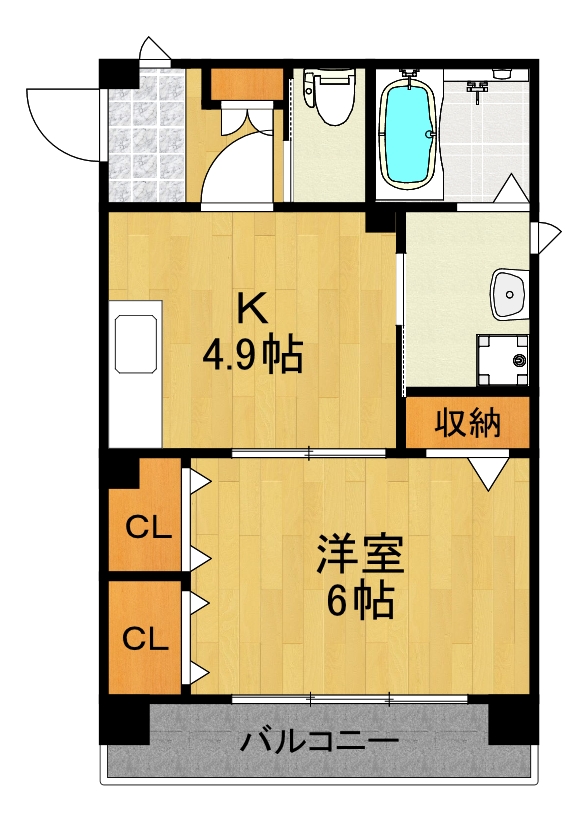 東急東横線 元住吉駅 徒歩7分 4階建 築23年の間取り写真