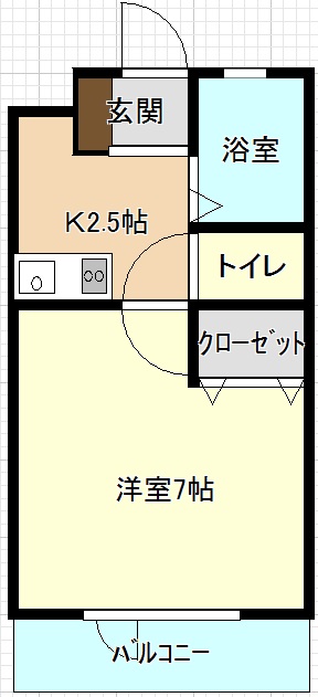 ヴィラソレイユの間取り