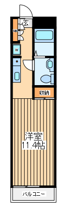 川崎市川崎区浜町のマンションの間取り