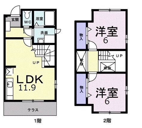 ファミール晴丘Ｂの間取り