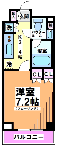 【世田谷区池尻のマンションの間取り】