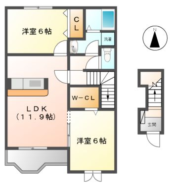 ベルシュプール　Ｄ棟の間取り