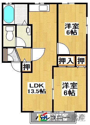 ハイラーク甘木Ｅ棟の間取り